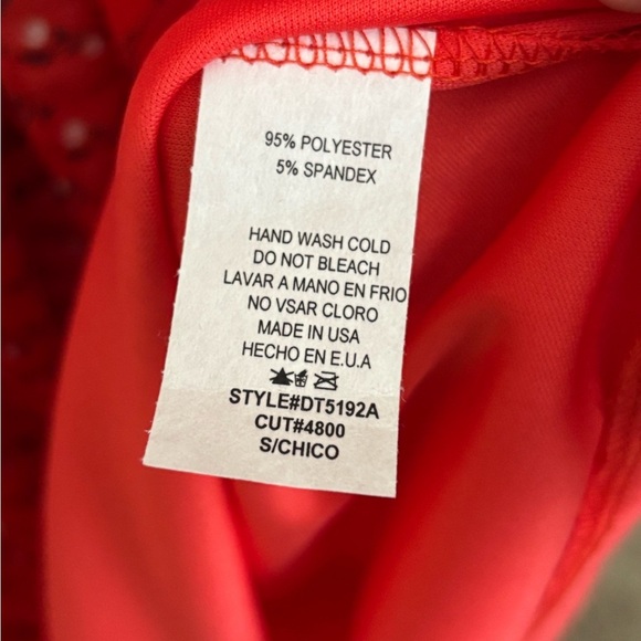 Red Flutter Sleeve V-Neck Sundress - Picture 5 of 7